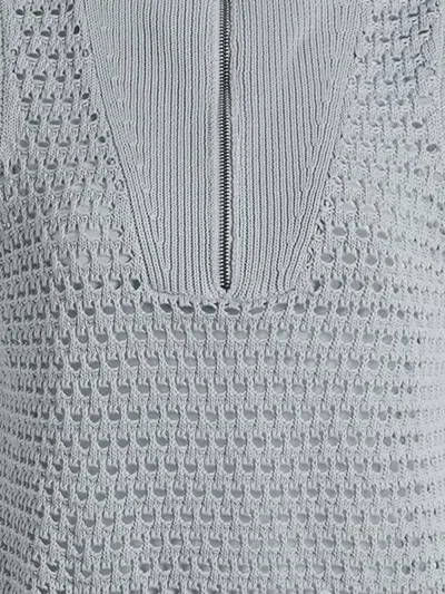 Varley Bains Half Zip Sweater Tank In Plein Blue