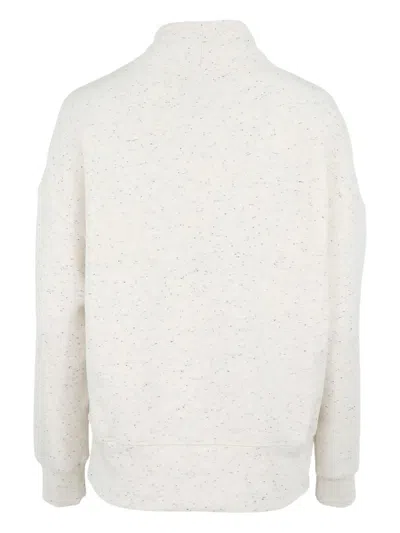 Varley Oakdale Sweatshirt Ivory Marl Fleck In White