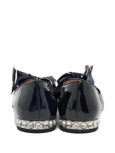 Pre-owned Miu Miu Crystal-embellished Ballet Flats