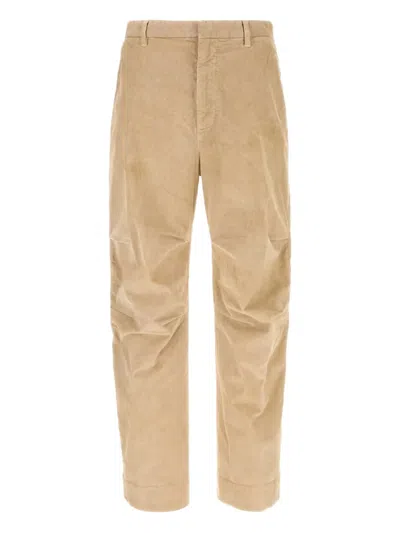 Dsquared2 Dsquared Beige Stretch Corduroy Pant In Brown