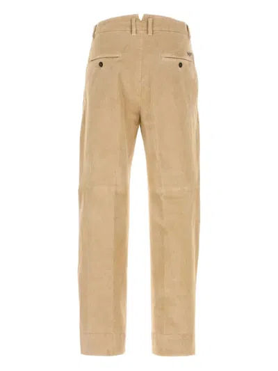 Dsquared2 Dsquared Beige Stretch Corduroy Pant In Brown