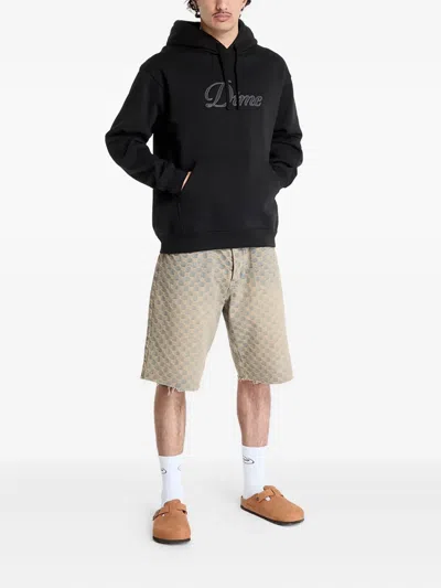 Dime Cursive Logo Hoodie In Black