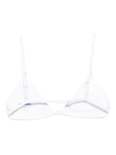 Roberta Einer Triangle-cup Bikini Top In White