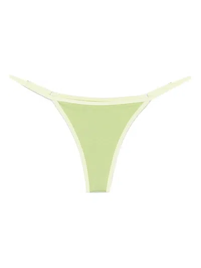 Roberta Einer High-rise Bikini Bottoms In Green