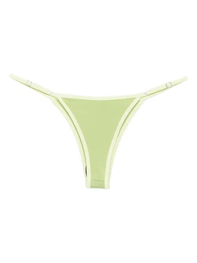 Roberta Einer High-rise Bikini Bottoms In Green