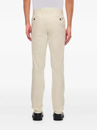 Pt Torino Button-zip Trousers In Neutral