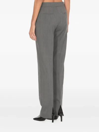 Jil Sander Tailored Straight-leg Trousers In Gray