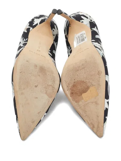 Pre-owned Manolo Blahnik 2024 100mm Satin Pumps