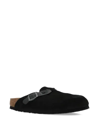 Birkenstock Boston Buckle Suede Mules