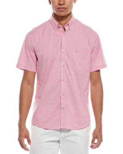 Tailorbyrd Signature Gingham Shirt In Pink