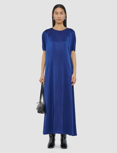 Joseph Womens Cobalt Daviel Relaxed-fit Silk-satin Maxi Dress In Blue