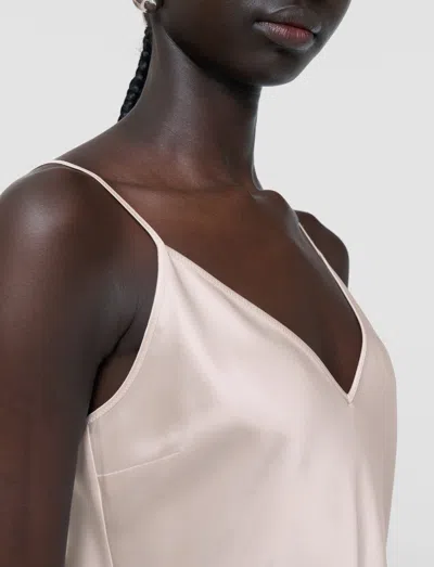 Joseph Womens Rose Clea V-neck Silk-satin Camisole Top In Pink