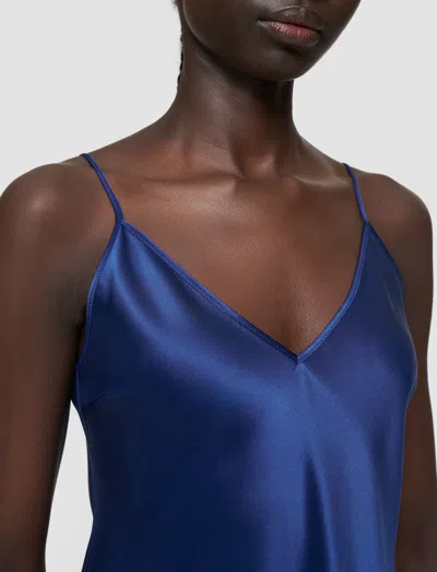 Joseph Womens Cobalt Clea V-neck Silk-satin Camisole Top