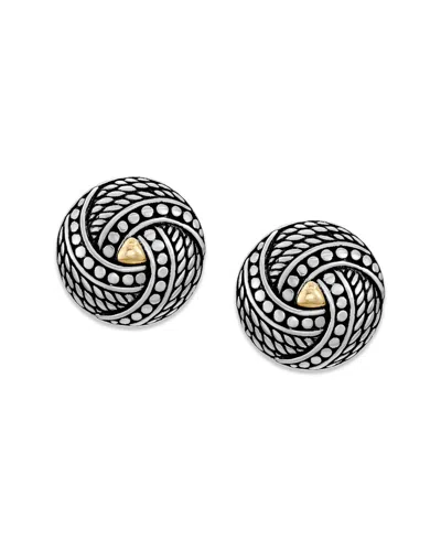 Samuel B. Silver & 18k Earrings