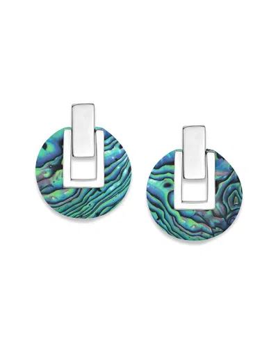 Samuel B. Silver Pearl Earrings In Blue