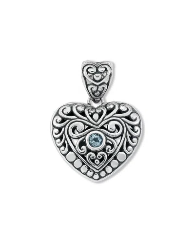 Samuel B. Silver 0.20 Ct. Tw. Blue Topaz Pendant