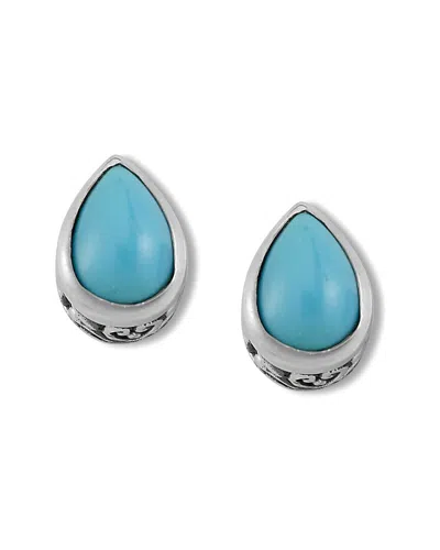 Samuel B. Silver Sleeping Beauty Turquoise Earrings
