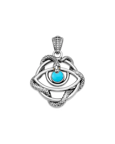 Samuel B. Silver 0.79 Ct. Tw. Sleeping Beauty Turquoise Pendant