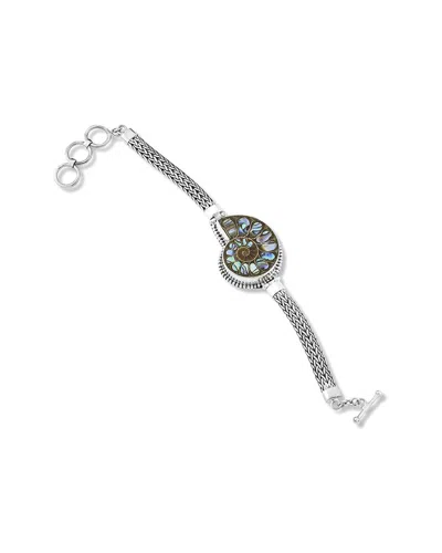 Samuel B. Silver Ammonite Pearl Bracelet In Metallic