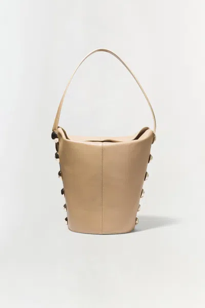 Simkhai Women's Amaya Suede Studded Bucket Bag In Desert