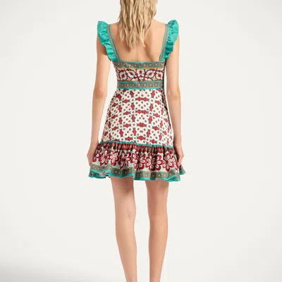 La Doublej Gingerbread Ruffled Printed Mini Dress