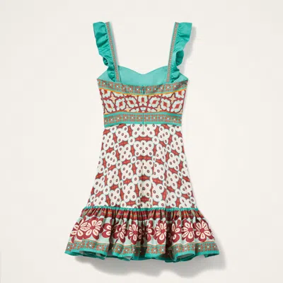La Doublej Gingerbread Ruffled Printed Mini Dress