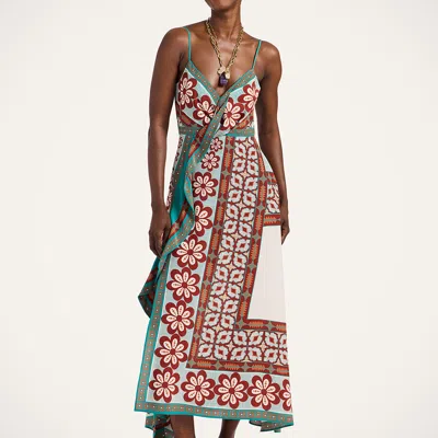 La Doublej Turn Around Floral-print Maxi Dress