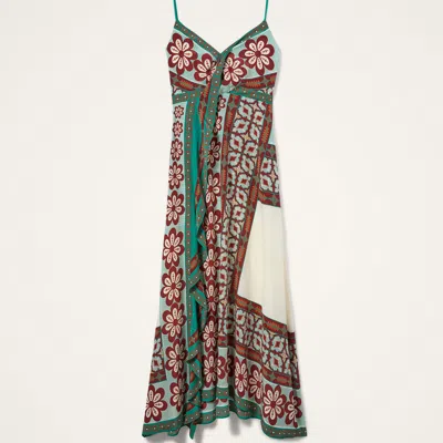 La Doublej Turn Around Floral-print Maxi Dress