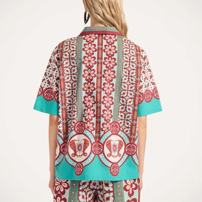 La Doublej Geometric-print Patterned Shirt
