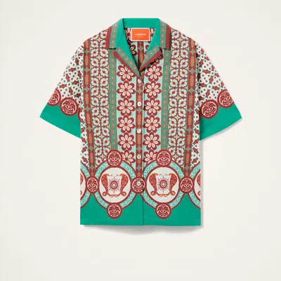 La Doublej Geometric-print Patterned Shirt