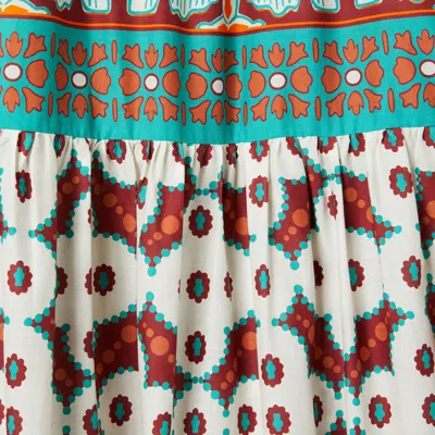 La Doublej Pagoda-print Maxi Skirt