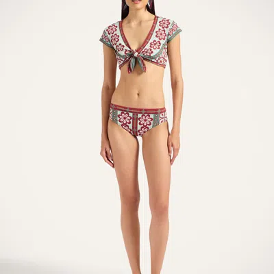 La Doublej Boy Floral-print Bikini Bottoms