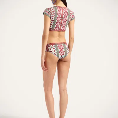 La Doublej Boy Floral-print Bikini Bottoms