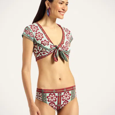 La Doublej Boy Floral-print Bikini Bottoms