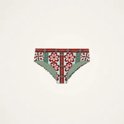 La Doublej Boy Floral-print Bikini Bottoms