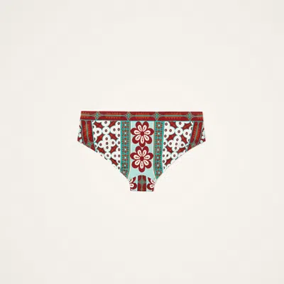 La Doublej Boy Floral-print Bikini Bottoms