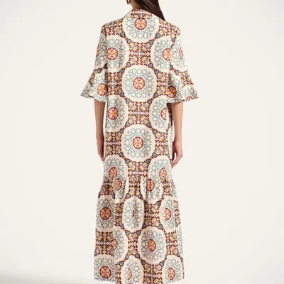 La Doublej Artemis Patterned Maxi Dress In Multi
