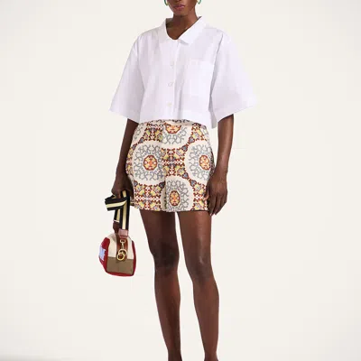 La Doublej Ballata Medallion Print Shorts