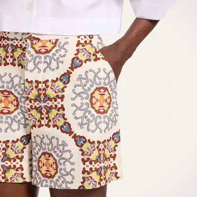 La Doublej Ballata Medallion Print Shorts