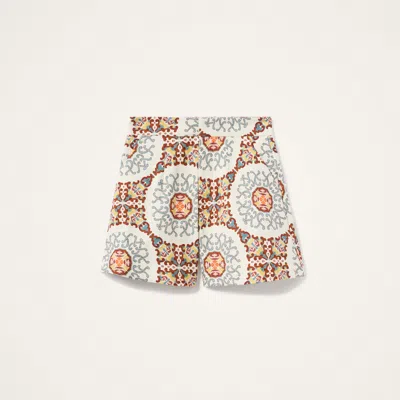 La Doublej Ballata Medallion Print Shorts