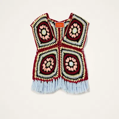 La Doublej Sole Star Crochet Top