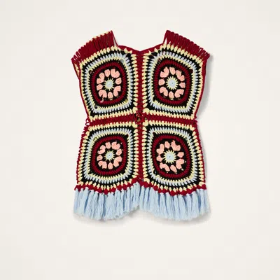 La Doublej Sole Star Crochet Top
