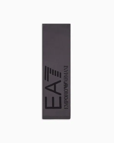 Ea7 Visibility Scarf With  Oversized Logo