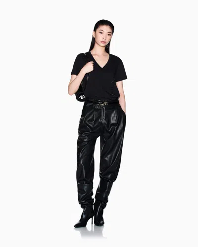 Armani Exchange Regular Fit T-shirts In Black
