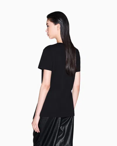 Armani Exchange Regular Fit T-shirts In Black
