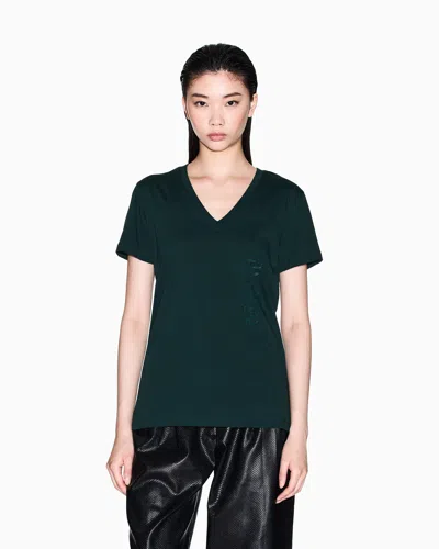 Armani Exchange Regular Fit T-shirts In Blue