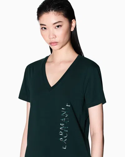 Armani Exchange Regular Fit T-shirts In Blue
