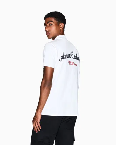 Armani Exchange Regular Fit T-shirts In White