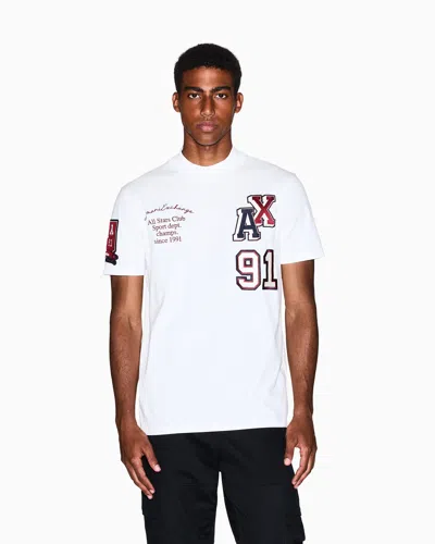 Armani Exchange Regular Fit T-shirts In White