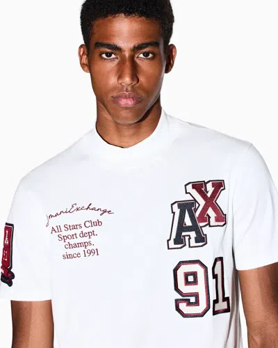 Armani Exchange Regular Fit T-shirts In White